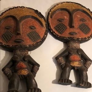 Hand-carved African Fertility Statues